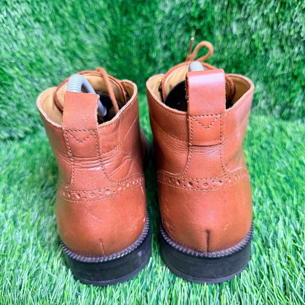Cole Haan Mens British‎ Tan Leather Wingtip Chukka Boots C12674 Brown Size 7.5 M